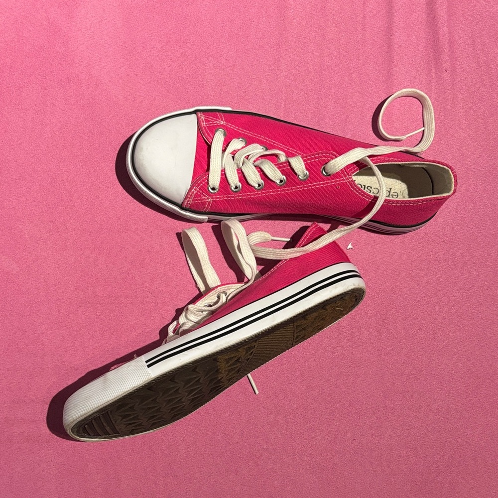 Classic Pink Canvas Sneakers